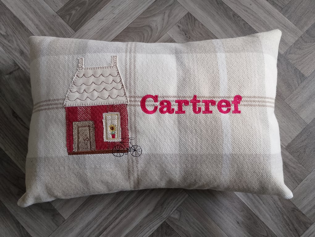 Cartref Welsh Cushion, Welsh gift for the home, Gift from Wales, Welsh cushion