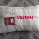 Cartref Welsh Cushion, Welsh gift for the home, Gift from Wales, Welsh cushion
