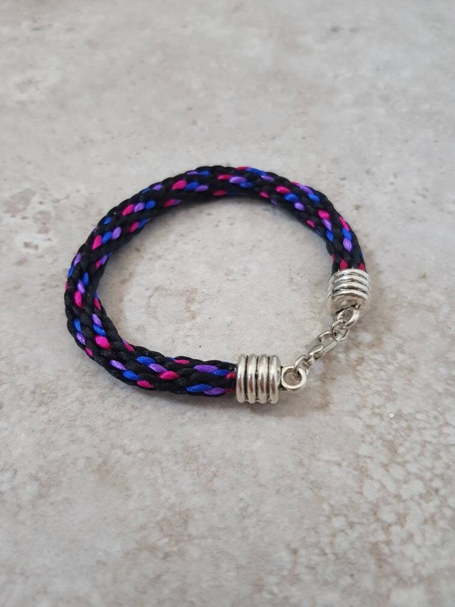 Bisexual Bracelet, Bi Pride Wristband, LGBTQ, Bisexual flag Jewellery