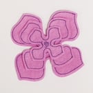 Pack of 3 Light Pink Small, Medium and Large Felt Flower Craft Embellishments