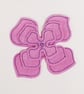 Pack of 3 Light Pink Small, Medium and Large Felt Flower Craft Embellishments