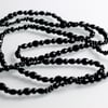 Long Black Bead Necklace