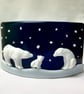 Polar Bear Family Fused Glass Arch - Image 2