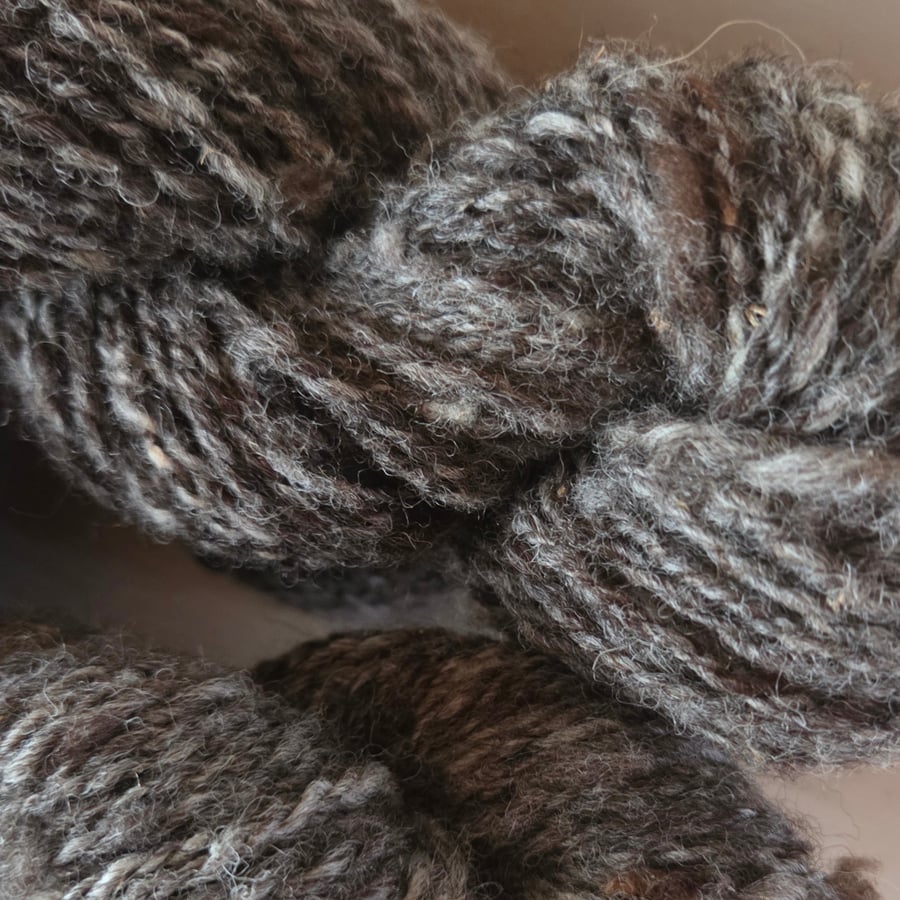 Handspun 100% British Blue Texel Wool Yarn