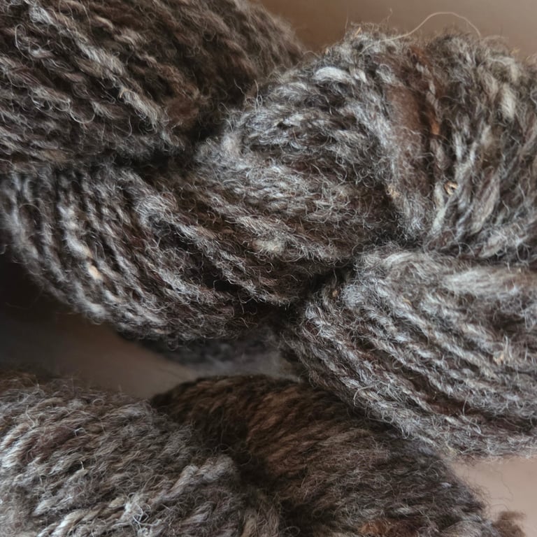 Handspun 100% British Blue Texel Wool Yarn
