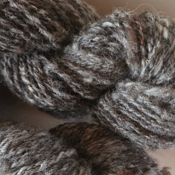 Handspun 100% British Blue Texel Wool Yarn