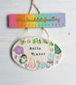 Hello Winter hanging plaque decoration - Image 8