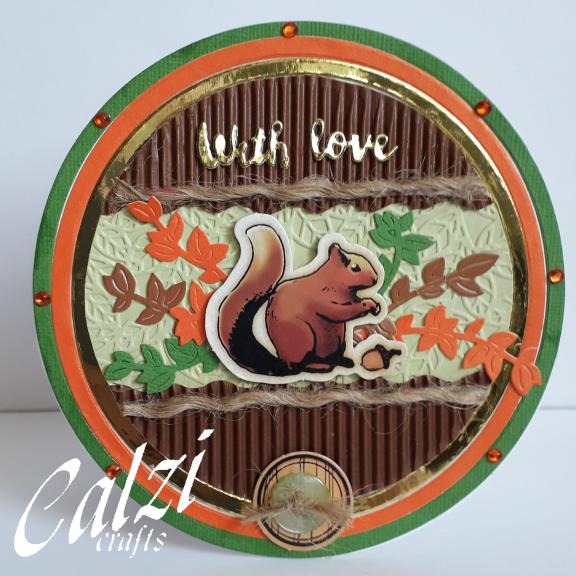 Squirrel Round Birthday Card