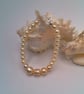 Necklace, Bracelet and Earrings Made Using Cream Pearls, Pearl Jewellery - Image 3
