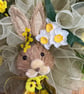 Rabbit spring door wreath - Image 2