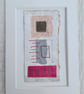 Colourful Combinations Grey Pink Handstitched Geometric Art Pictures - Image 9