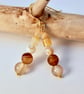 Brown Agate And Shell Earrings - Handmade In Devon - Image 8