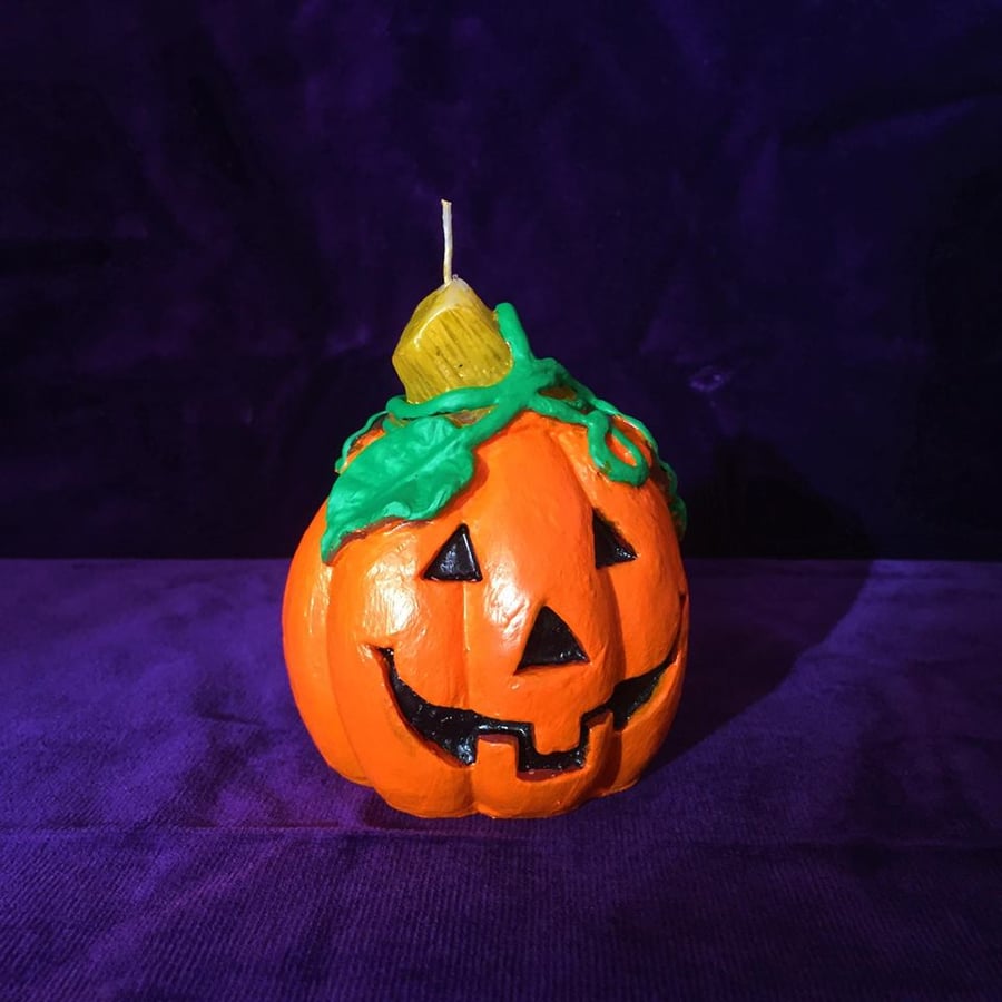 Pumpkin Halloween Candle 