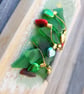 Sea Glass Robin Christmas Tree Wall Art - Handmade Festive Decoration or Gift - Image 7