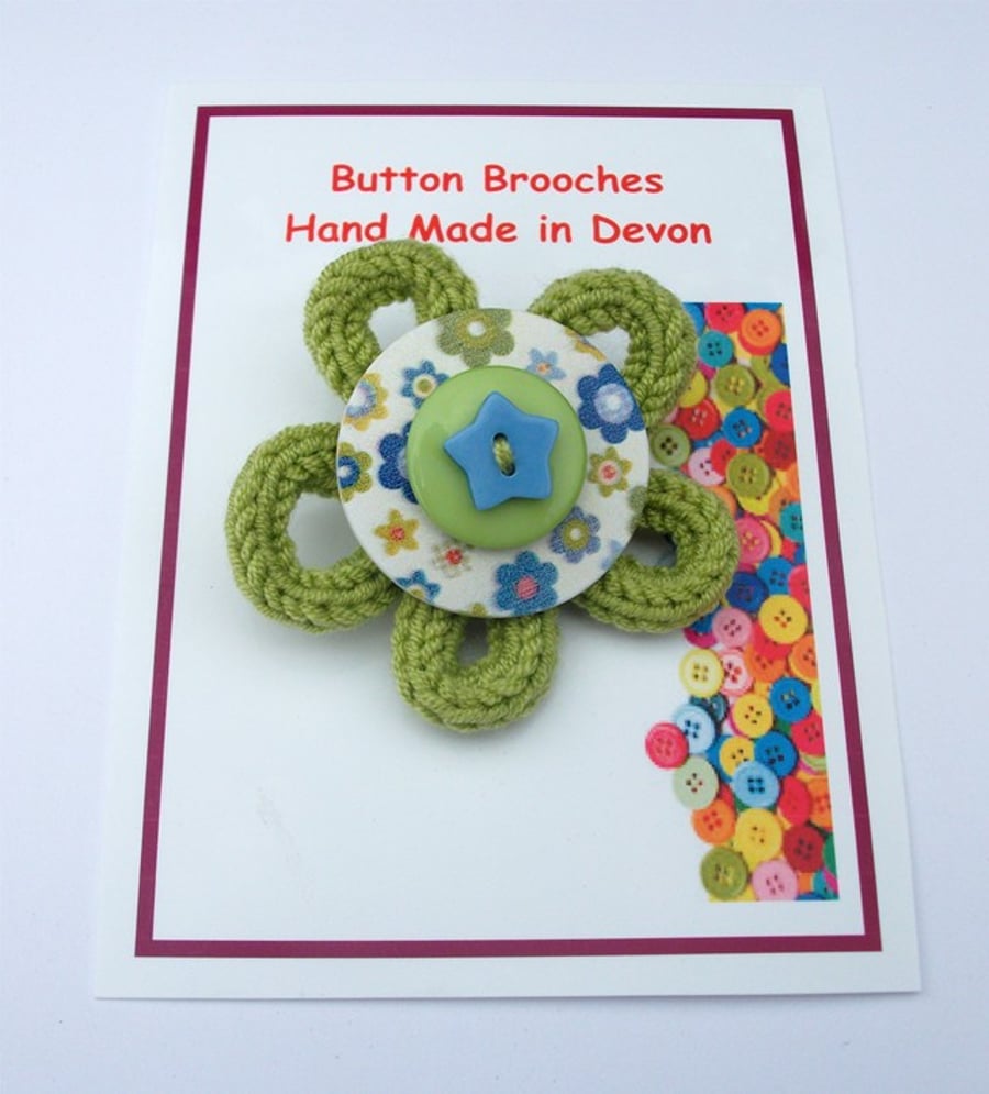 Button Brooch