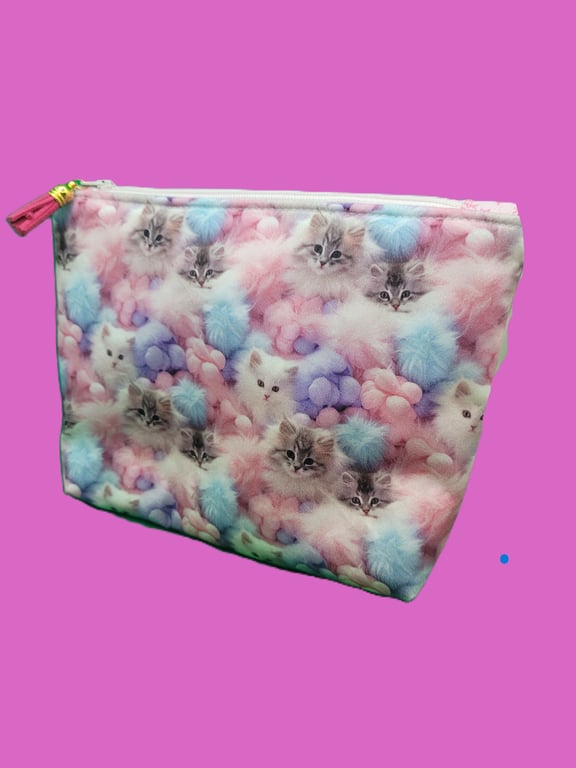 Make up, toiletries bag Fluffy Kittens