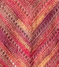 Crocheted Tasseled Cotton Triangle Shawl - Image 5