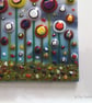 HANDMADE FUSED GLASS 'IN THE GARDEN' PICTURE. - Image 5