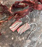 Copper and Silver Shoreline  Earrings - Image 6