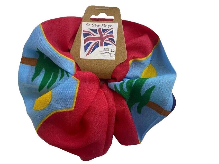 West Indies Flag Hair Scrunchie Scrunchies Accessory Band Elastic