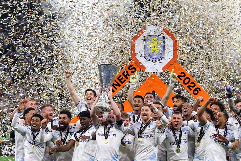 Aston Villa FC UEFA Europa League Cup Winners 2026 Photograph Print