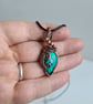 Tibetan Turquoise & Copper Necklace Pendant Gift Crystal Jewellery Jewelry  - Image 4