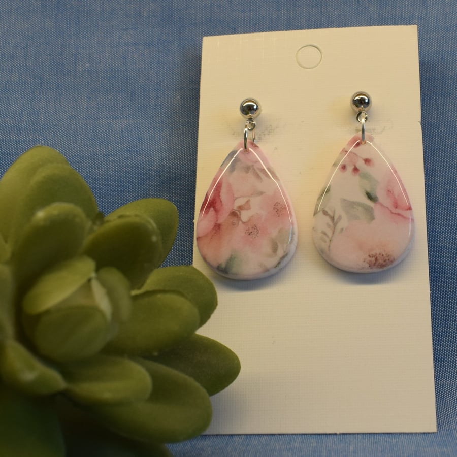 Floral Teardrop Earrings
