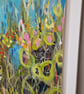 'An afternoon rain shower' mix medium- floral abstract- original painting - Image 2