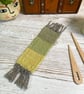 Hand Woven Bookmark in Handspun Yarn in Plant Dyed Yarns - Image 4