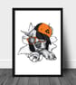 Pitbull print, pitbull poster, cool pitbull in a cap, gift for pitbull lovers - Image 2