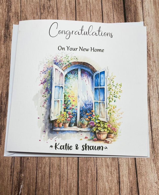 New Home Congratulations Card Handmade And Personalised For Son Daughter