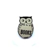 Whimsical Literary Owl Brooch by EllyMental