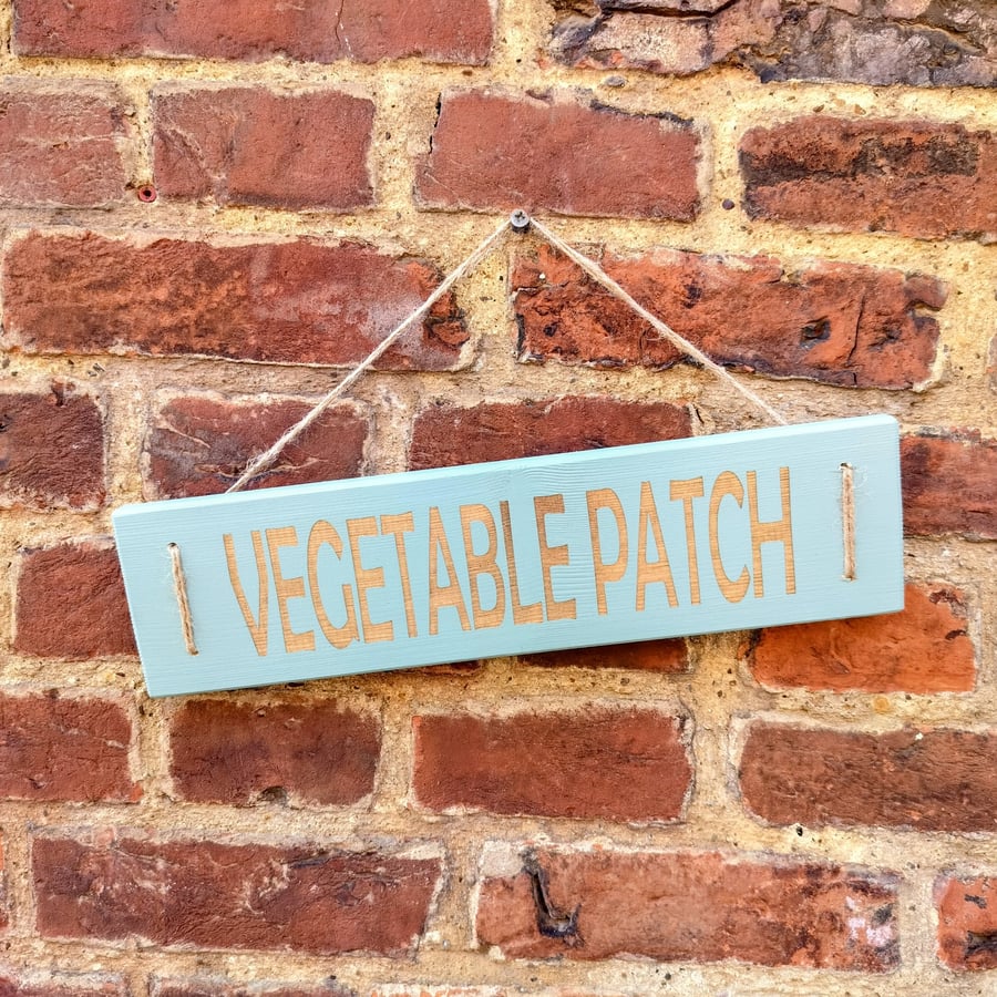 Vegetable Patch Wooden Sign