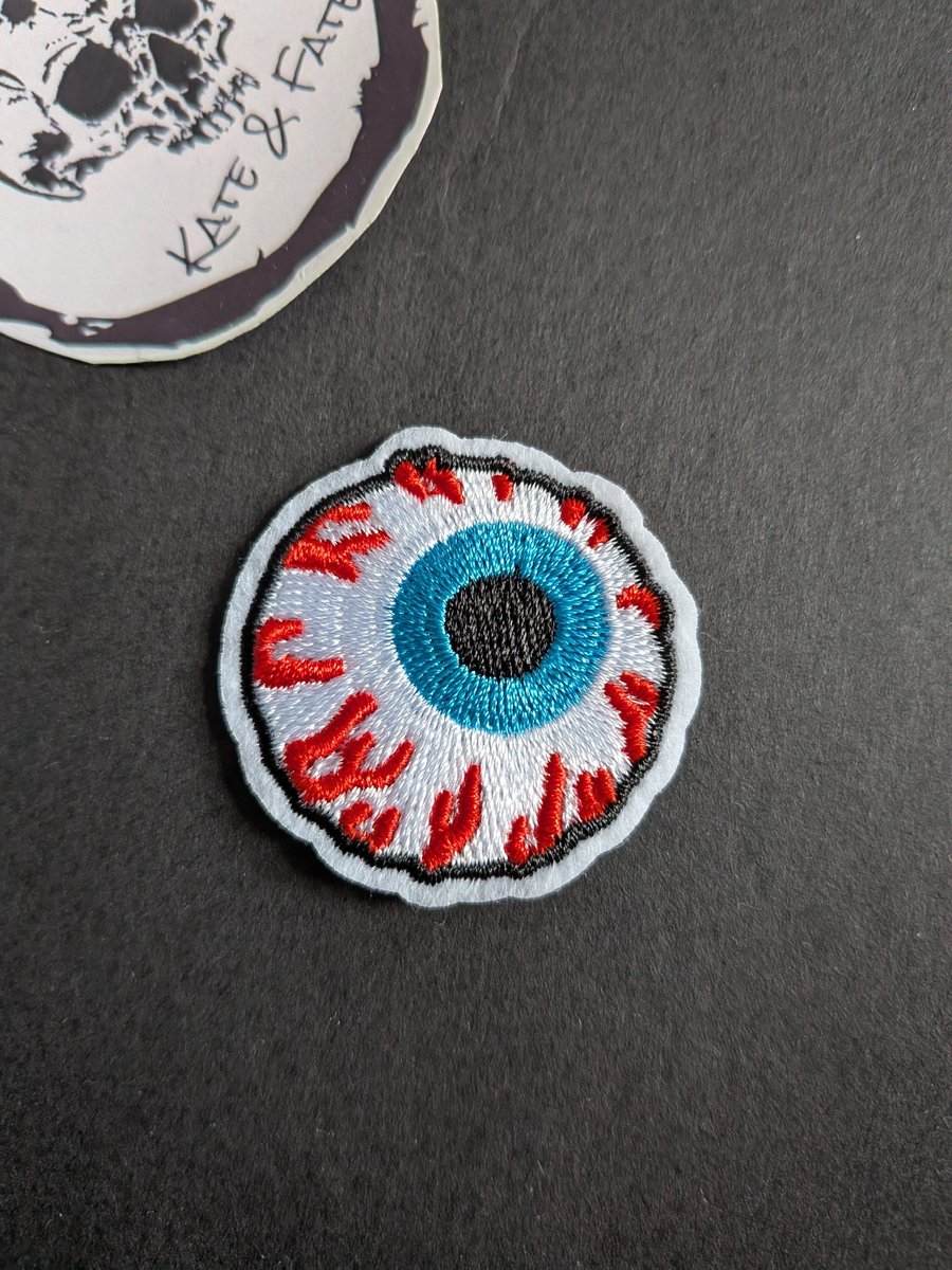 Eye - Embroidered Iron on Patch