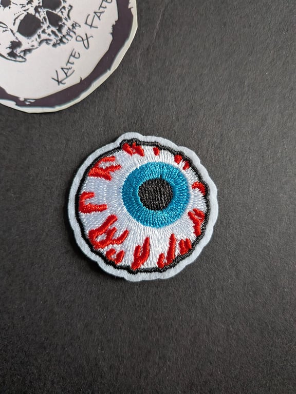 Eye - Embroidered Iron on Patch