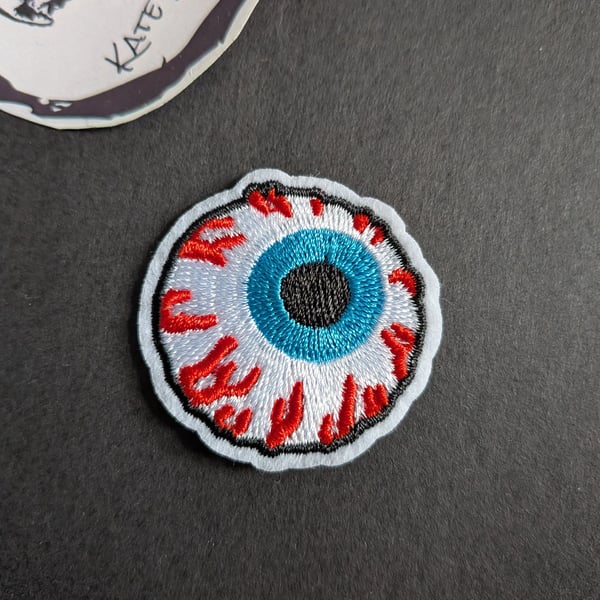 Eye - Embroidered Iron on Patch