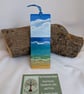 Hand Painted Bamboo Wood Bookmark, Sea View & Boat - Image 2