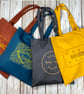Organic Cotton bag biscuit shopper. Bourbon, Custard Cream, Nice, Rich Tea,  - Image 1
