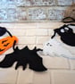 SPOOKY HALLOWEEN FELT BUNTING 5 CHARACTERS