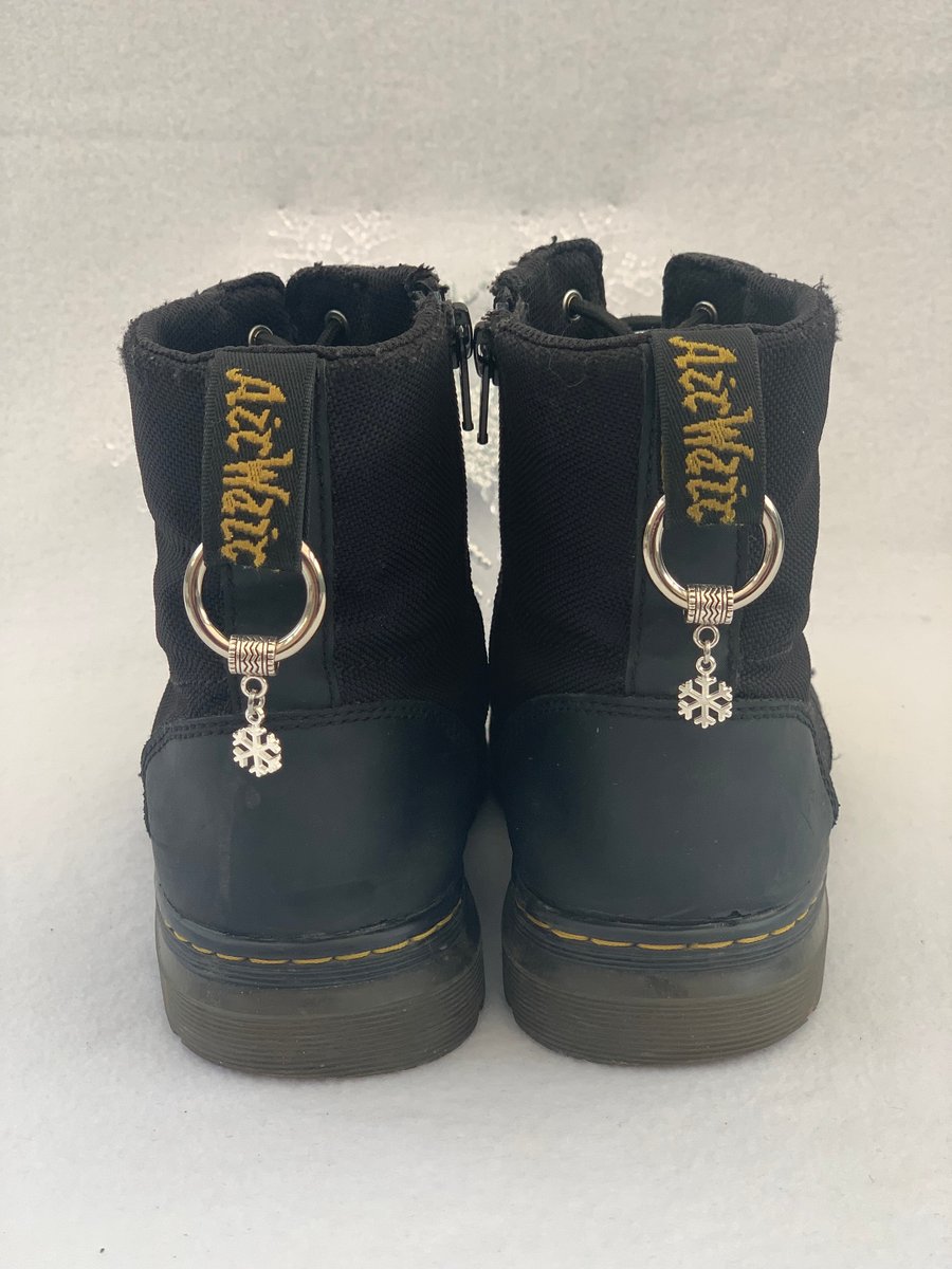 Snowflake Dr Martens Charms - Alt Boot Accessories - Doc Tag Charms - DM Charm