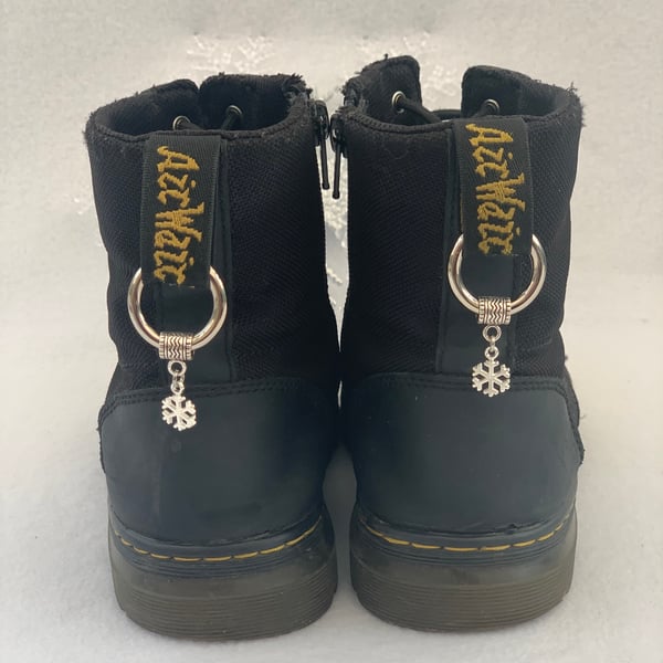 Snowflake Dr Martens Charms - Alt Boot Accessories - Doc Tag Charms - DM Charm