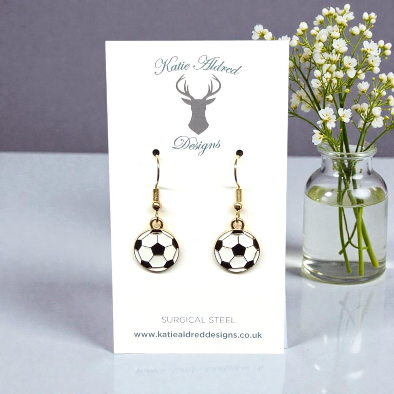 Charm Earrings - Football