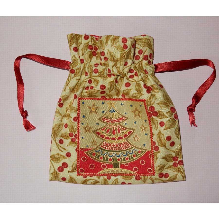 Luxury fabric Christmas gift bag