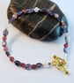 Pink Tourmaline And Iolite Bracelet - Handmade In Devon - Image 7