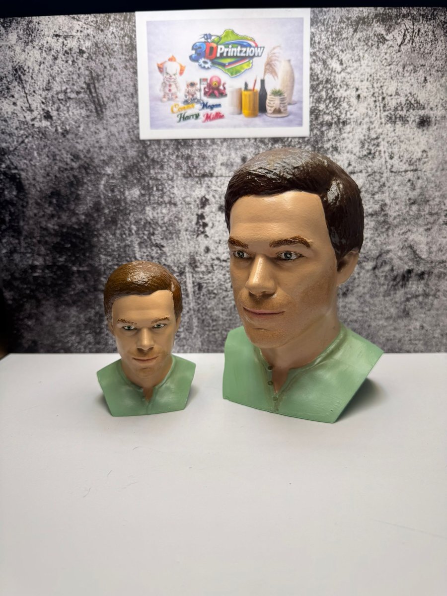 Fully Customisable Dexter Morgan Bust - 140 x 120 x 200mm