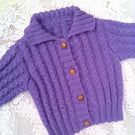 Girl's Lacy Rib Cardigan with a Collar, Toddlers Cardigan, Children's Gift 