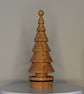 Wooden Christmas Tree , Hand Turned decorations , Spalted beech Christmas tree