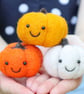 Pumpkin Pals - Needle Felt Felted Wool Autumn Fall Halloween Friends - Image 5
