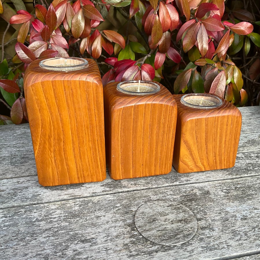 Ash Wood Candle Holders (WCH1)