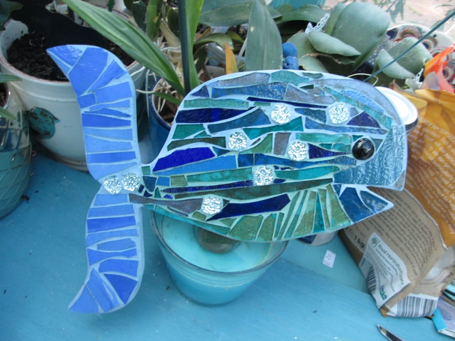 Mosaic Blue Whale
